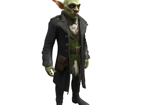 Goblin Dandy Figurine 3D Print Model