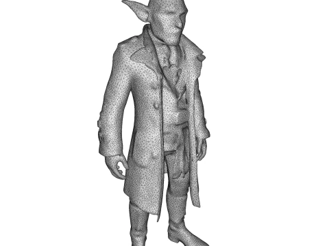 Goblin Dandy Figurine 3D Print Model