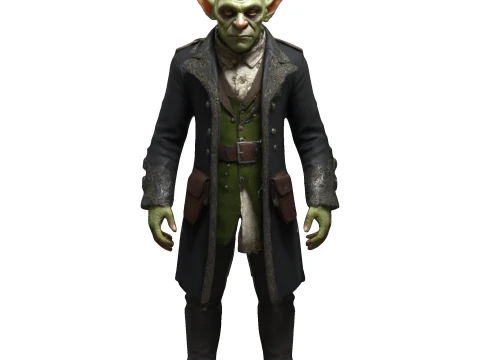 Goblin Dandy Figurine 3D Print Model