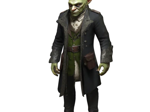 Goblin Dandy Figurine 3D Print Model