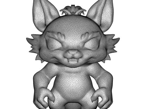 Mystic Bunny Guardian 3D Baskı Modeli