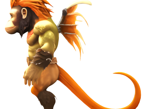 Primal Guardian - Mythical Monkey Warrior 3D 프린트 모델