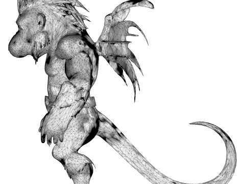 Primal Guardian - Mythical Monkey Warrior 3D Print Model
