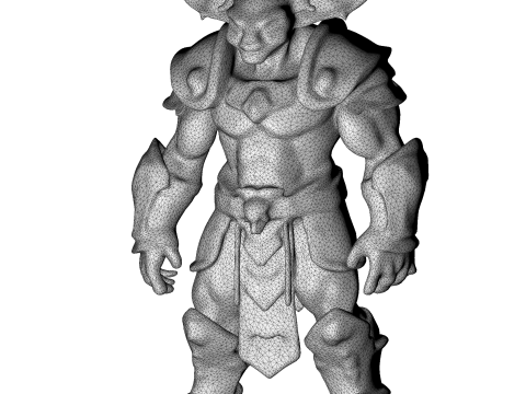 Patriotic Goblin Warrior Modello di stampa 3D