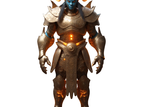 Celestial Horned Guardian Modelo de Impressão 3D