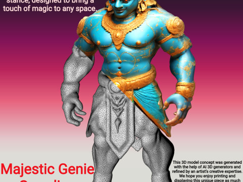 Majestic Genie Guardian 3Dプリントモデル