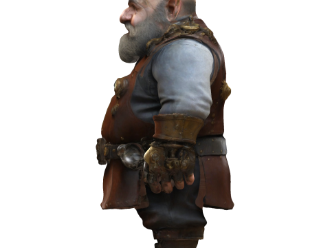 Steampunk Gnome Tinkerer 3D 打印模型