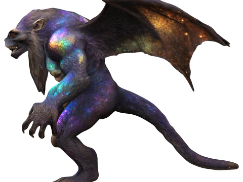 Cosmic Werewolf Guardian 3D Print Model