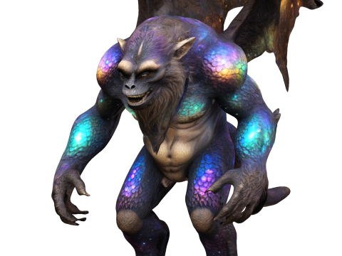 Cosmic Werewolf Guardian 3D Принт Модель