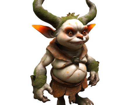 Forest Horned Goblin Modello di stampa 3D