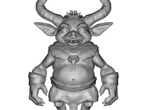 Forest Horned Goblin Modello di stampa 3D