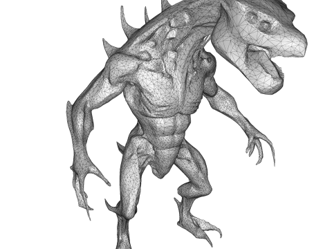 做好战斗准备的猛禽战士 3D 打印模型