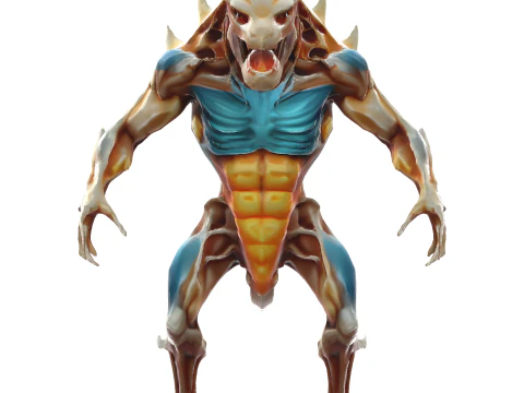 Battle-Ready Raptor Warrior 3D Print Model
