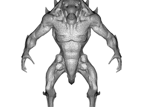 做好战斗准备的猛禽战士 3D 打印模型