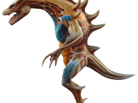 Battle-Ready Raptor Warrior 3D Print Model