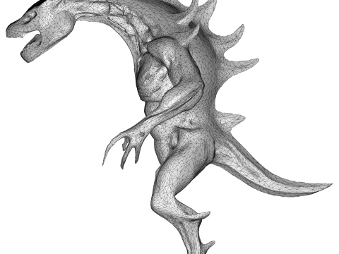 Battle-Ready Raptor Warrior 3D Print Model
