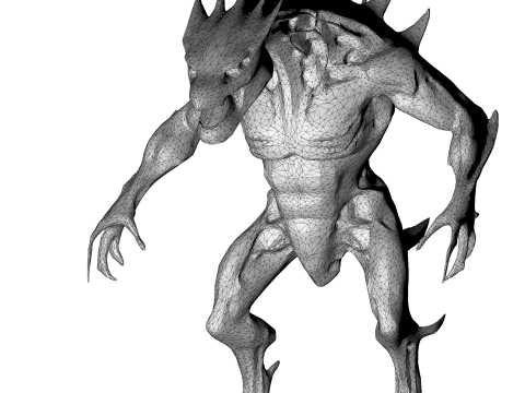 做好战斗准备的猛禽战士 3D 打印模型