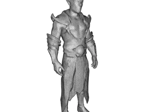 Orcish Horned Warrior 3D Print Model