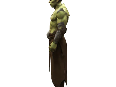 Orcish Horned Warrior 3D Print Model