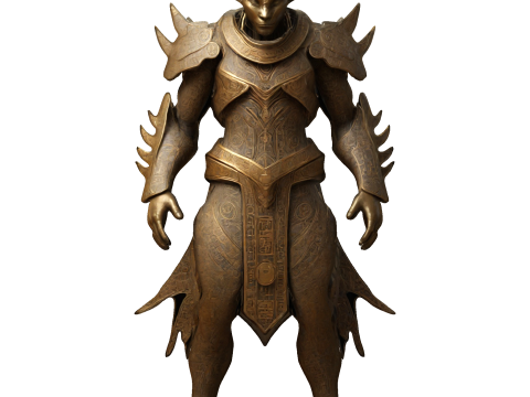 Draconic Knight Battle Armor 3D Принт Модель