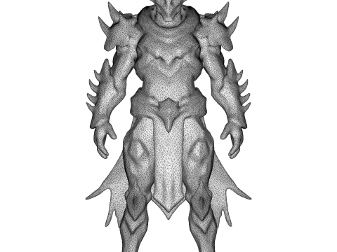Draconic Knight Battle Armor 3D Print Model