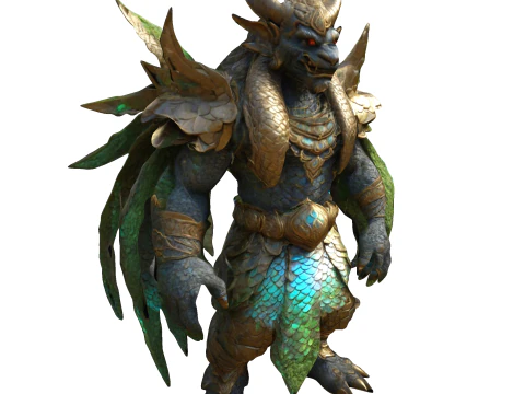 Guardi&atilde;o Draconiano Modelo de Impressão 3D