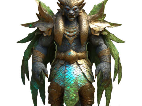 Draconian Guardian 3D 打印模型
