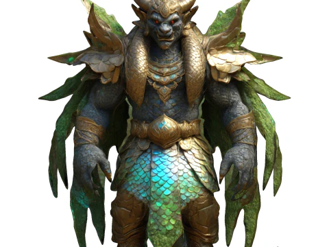 Guardi&atilde;o Draconiano Modelo de Impressão 3D