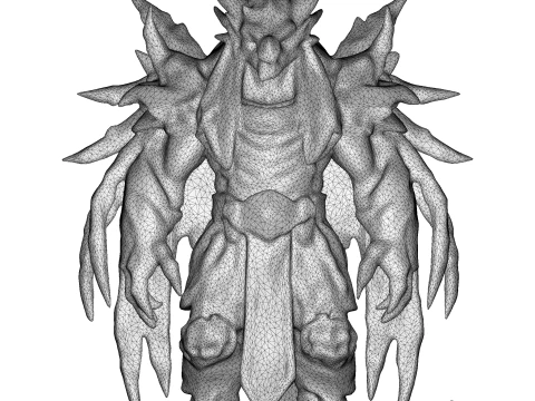 Guardi&atilde;o Draconiano Modelo de Impressão 3D