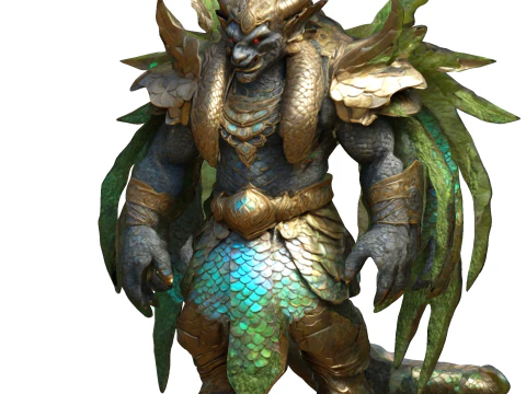 Guardi&atilde;o Draconiano Modelo de Impressão 3D