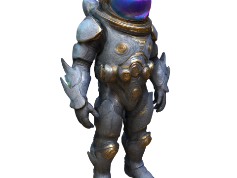 Cosmic Guardian Iridescent Voyager 3D प्रिंट मॉडल