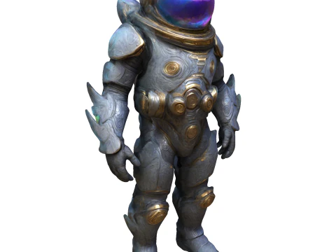 Cosmic Guardian Iridescent Voyager 3D Print Model