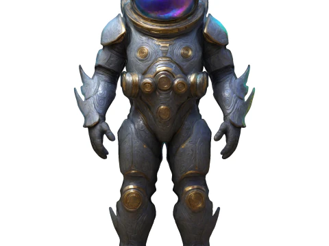 Cosmic Guardian Iridescent Voyager 3D Print Model