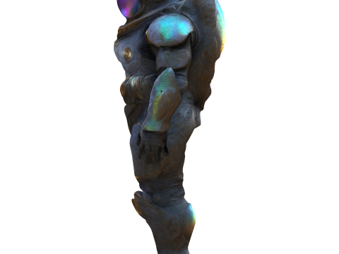 Cosmic Guardian Iridescent Voyager 3D प्रिंट मॉडल