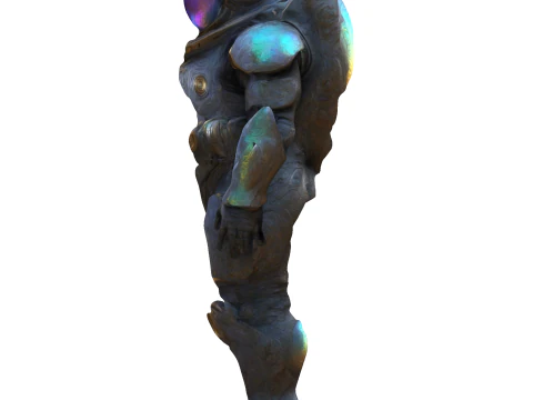 Cosmic Guardian Iridescent Voyager 3D Print Model