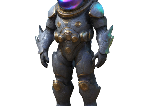 Cosmic Guardian Iridescent Voyager 3D प्रिंट मॉडल