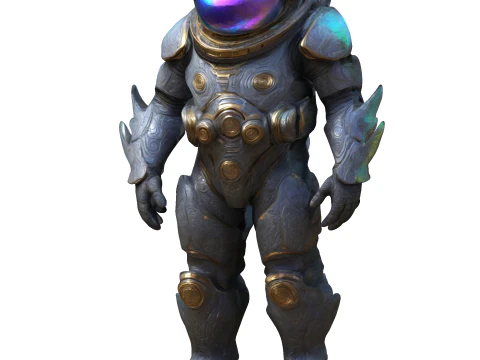 Cosmic Guardian Iridescent Voyager 3D Print Model