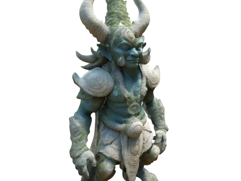 Ancient Demon Guardian Statue 3D Print Model