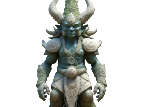 Ancient Demon Guardian Statue 3D Print Model