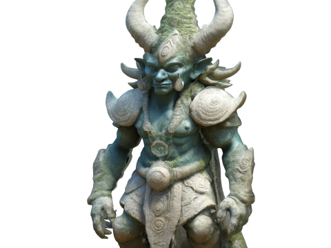 Ancient Demon Guardian Statue 3D Print Model