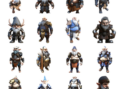 Legendary Gnome Warriors 3D-printmodel