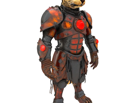 BeastBound Guardians Anthro Warrior Collection 3D Принт Модель