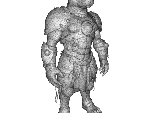 BeastBound Guardians Anthro Warrior Collection 3D Принт Модель