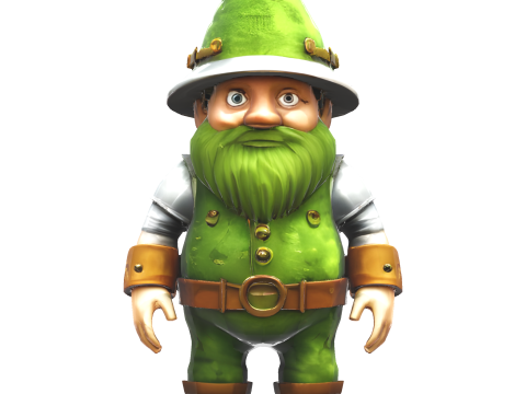 Garden Gnome Character Collection Premium 3D Print-Ready Figurines Model Cetak 3D