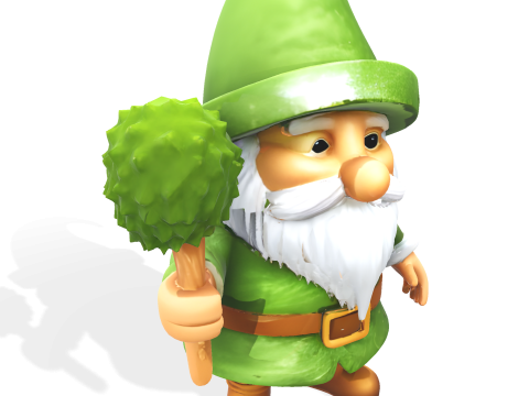 Garden Gnome Character Collection Premium 3D Print-Ready Figurines Model Cetak 3D