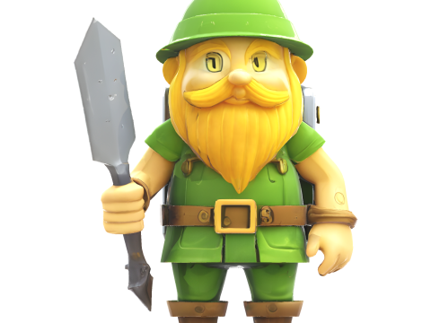 Garden Gnome Character Collection Premium 3D Print-Ready Figurines Model Cetak 3D