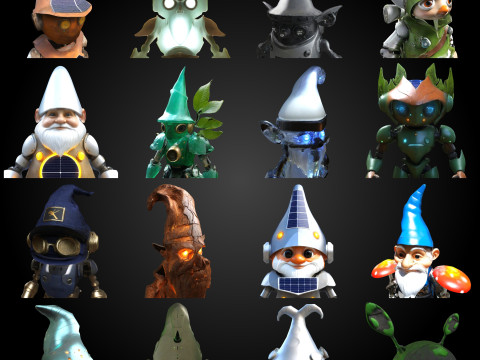 RoboGnome Guardians Collection Modelo de Impressão 3D
