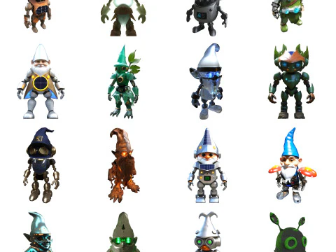 RoboGnome Guardians Collection 3D Print Model