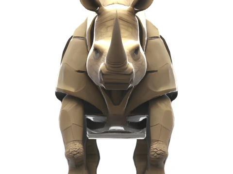 Mechanical Rhino Warriors Battle-Ready Sentinel Collection 3D Print Model