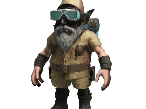 Gnome Squad Cosmic Cyber Adventures 3D Print Model